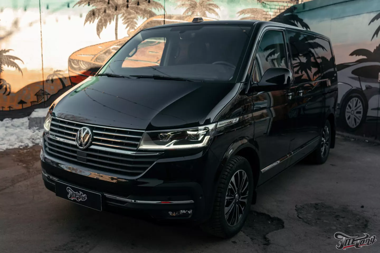 Оклейка зон риска на Volkswagen Multivan